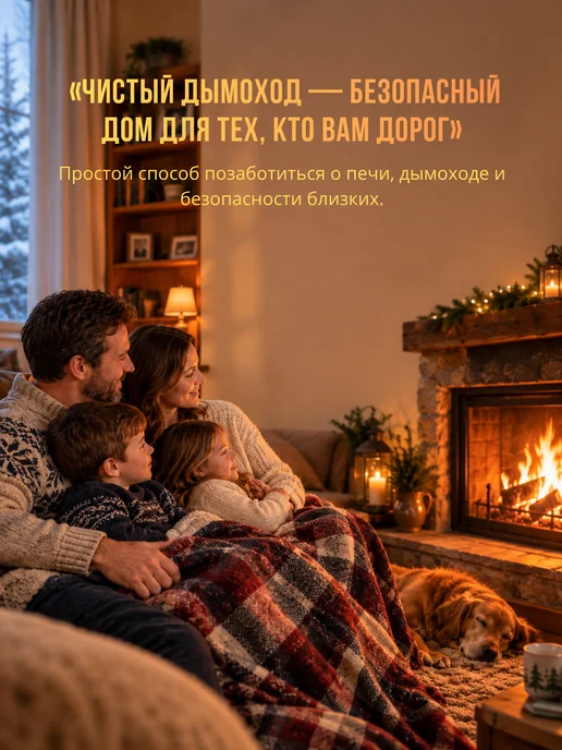 BORG Брикет для очистки дымохода от сажи печи котла 950 гр, 950 г, фото 5