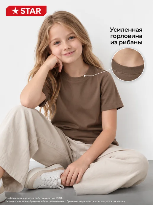 Футболка детская набор хлопок 3 шт, 3 шт, фото 4
