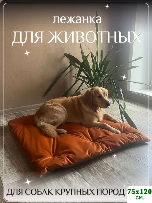 подстилка для собак крупных пород, оранжевый