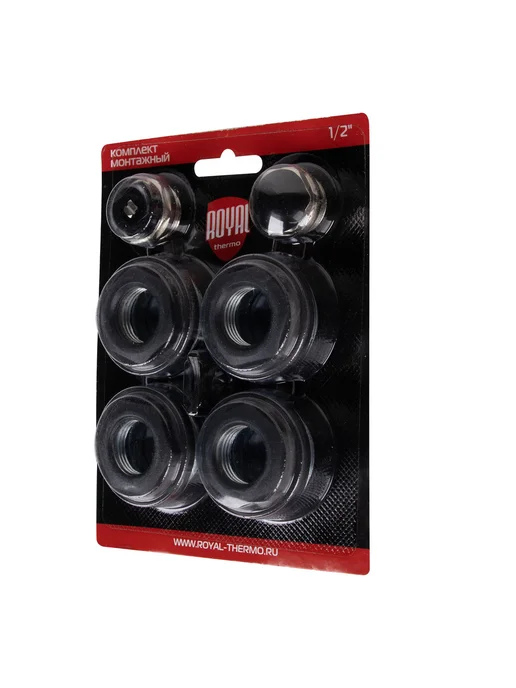 Комплект монтажный Royal Thermo 1 х 1 2" черный, 1x1