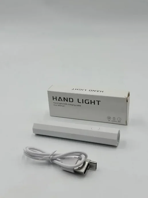 НАС6 UV LED лампа для сушки гель лака портативная, белый, фото 5