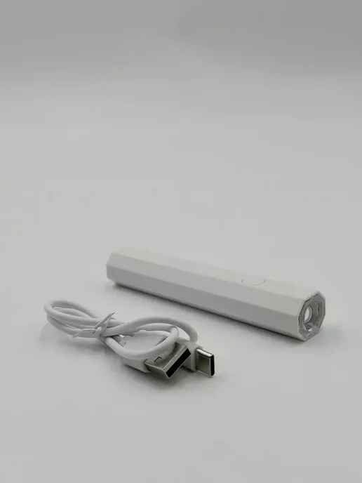 НАС6 UV LED лампа для сушки гель лака портативная, белый, фото 7