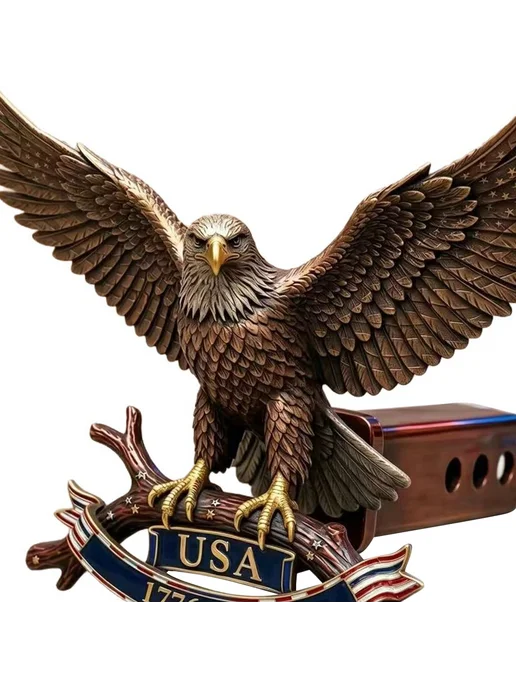 USA 250 лет орёл на фаркопе, патриотичный штит (5 см), вариант, фото 6