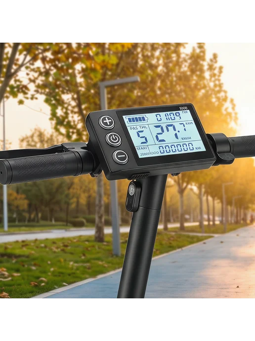 S866 B дисплей для электросамокатов, waterproof, 24-48V, вариант, фото 4