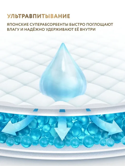 Ультратонкие подгузники Loomy Baby для новорожденных 3-5 кг, 5 кг, фото 5