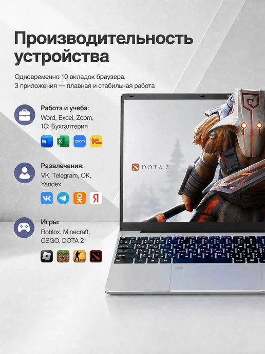 Samsung Ноутбук 16.4" 32ГБ+2TБ OLED 120 Гц win11 для работы и игр, 32 ГБ, фото 7