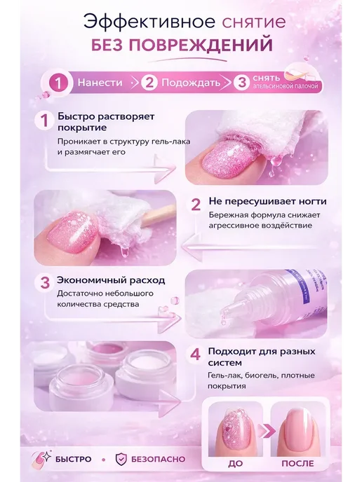 ави00 жидкость для снятия лака!, 80 мл, фото 2