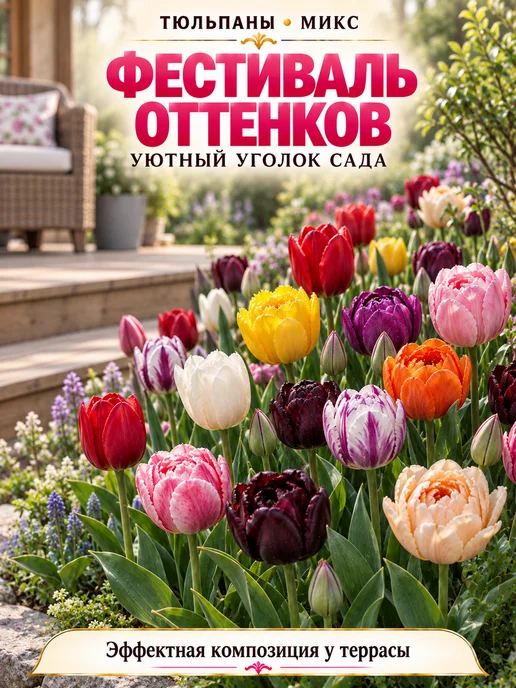 Луковицы Тюльпана Монте Карло 5 шт, 20 шт, фото 2