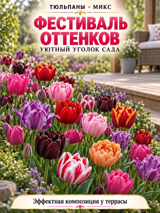 Луковицы Тюльпана Монте Карло 5 шт, 20 шт, фото 4