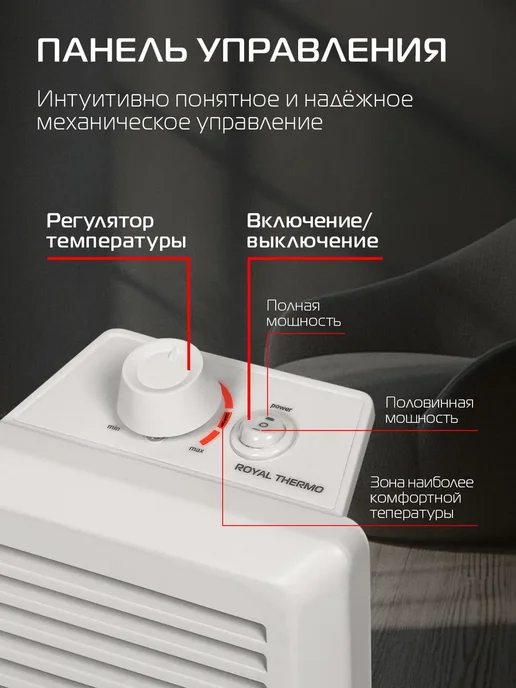 Конвектор электрический Nero RTCN M-1500, вариант, фото 4