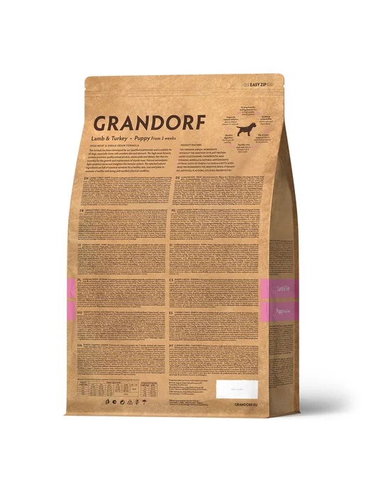 Сухой корм Grandorf' Dog для собак, щенки, индейка, ягненок, 1 кг, фото 3
