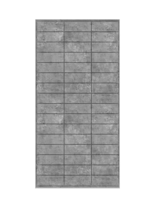 Пластмаркет Стеновая панель ПВХ бетон 485х960х0,3мм (15 штук), 960x0.3 мм, бетон, фото 2