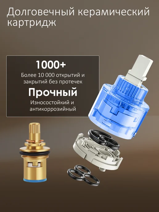 FRAP Смеситель для ванны и душа с длинным изливом лейкой F22701-B, серый, фото 5
