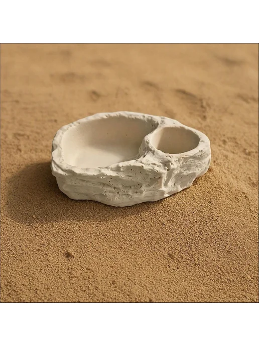 Двойная кормушка-поилка для рептилий, 9×6×2.5 см, 9x6x2.5 см, фото 2