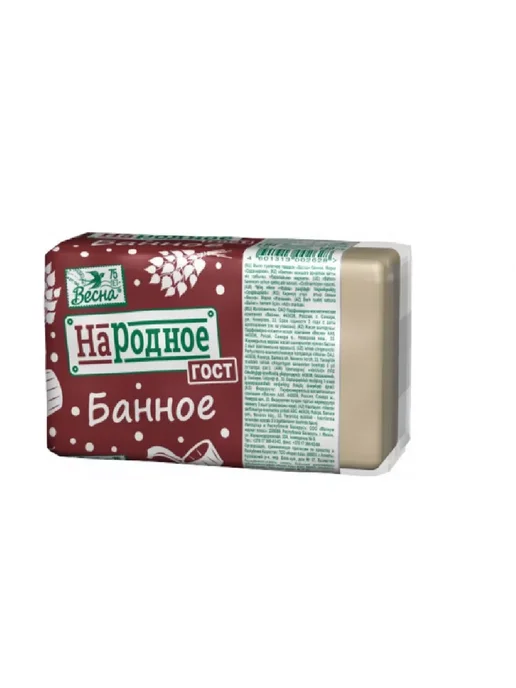 Весна Мыло народное банное 140г, 2 шт, 140 г, 3 шт, фото 2
