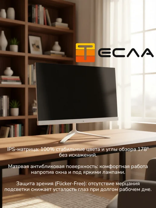 ТЕСЛА Моноблок N24W2 23.8" IPS Core i3-12100 8GB SSD 512GB, 8 ГБ, 512 ГБ, фото 4