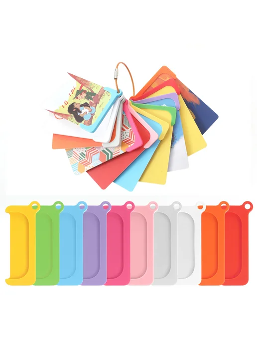 10 шт Organizer для Yoto карт, пластик, кольцо, для хранения, 10 шт, фото 5