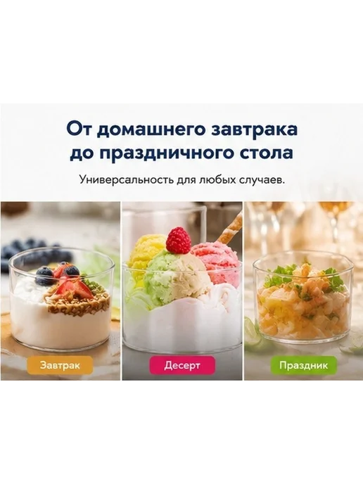 Многофункциональные Стаканы Для Десертов, Прозрачные, 2 Для, белый, фото 2