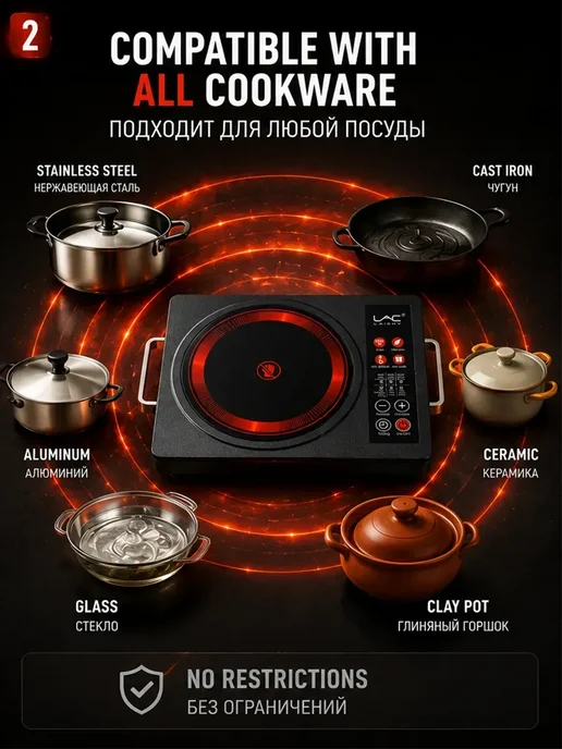 Мощная инфракрасная плитка для дома и дачи 3500 Вт, 3500 Вт, фото 4