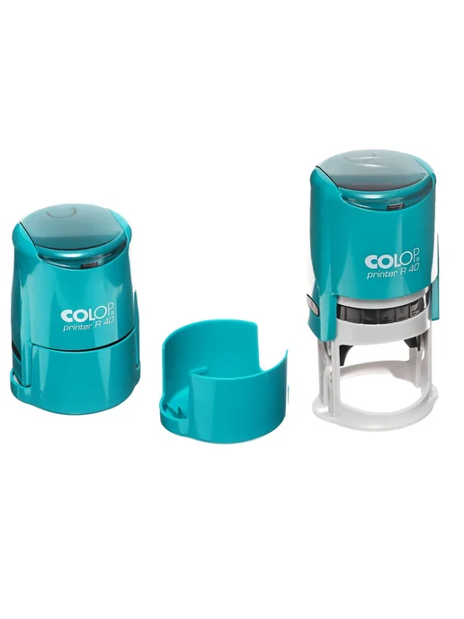 Colop Printer R40 автоматическая оснастка для печатей, диам. 41.5 мм, цвет СИНИЙ, голубой, фото 3