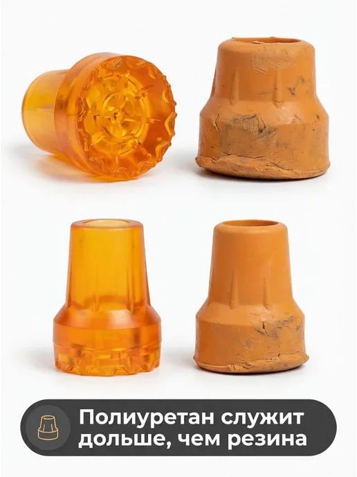 Наконечник для трости противоскользящий 22 мм, 2 шт, 2 шт, фото 5