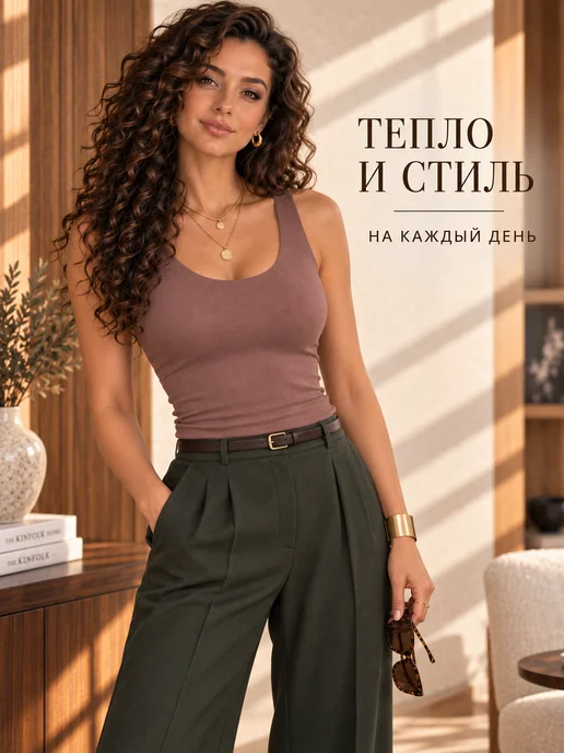 uniqlo Термобельё с начёсом для зимы и активного отдыха, бежевый, фото 2