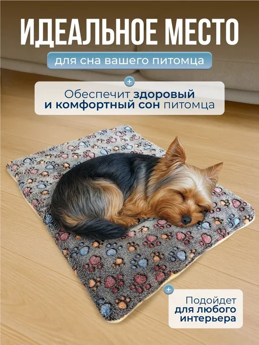 Лежанка-плед 2 в 1 для кошек и мелких собак, 61×41 см, 61x41 см, фото 2