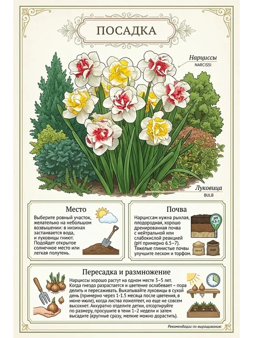 Луковицы Нарцисса Розовый Крупноцветковый, голубой, фото 2