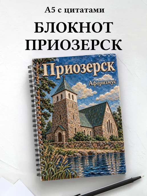 Блокнот Приозерск с мотивирующими цитатами