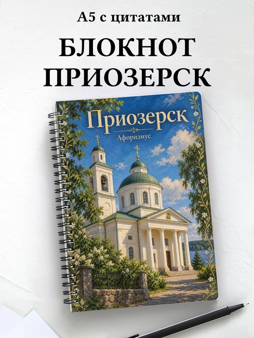 Блокнот Приозерск с мотивирующими цитатами