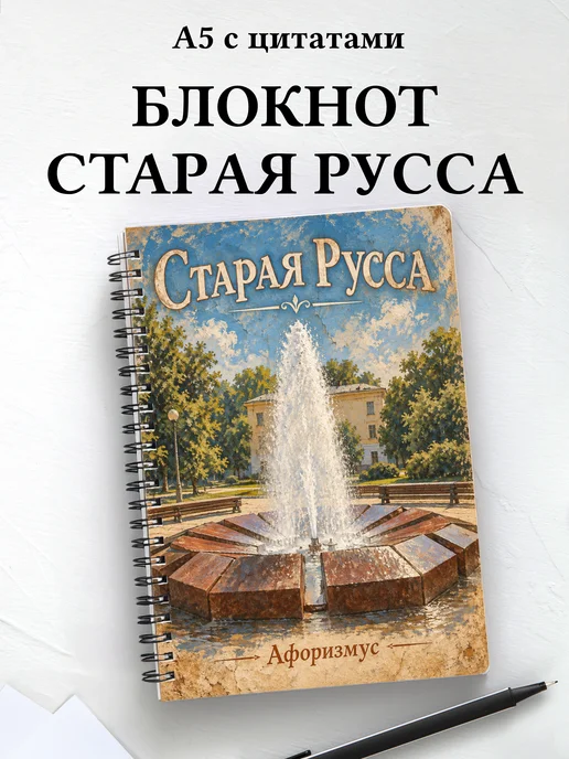 Блокнот Старая Русса с мотивирующими цитатами