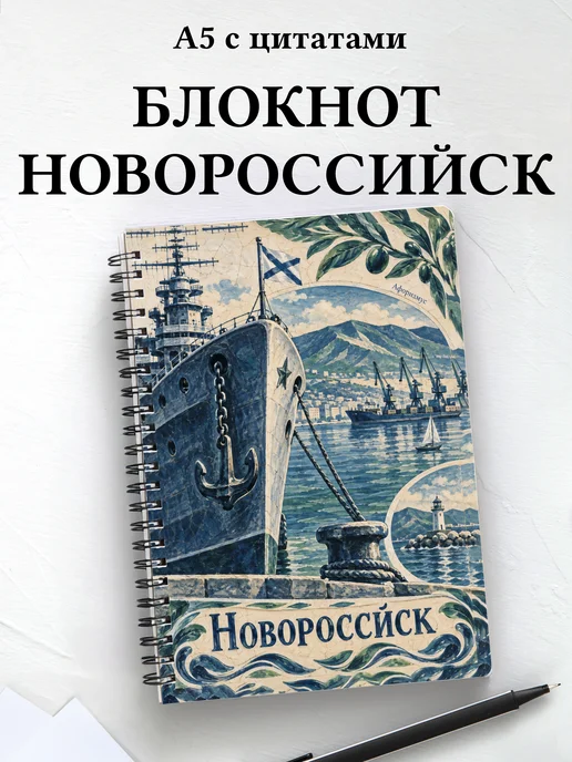 Блокнот Новороссийск с мотивирующими цитатами