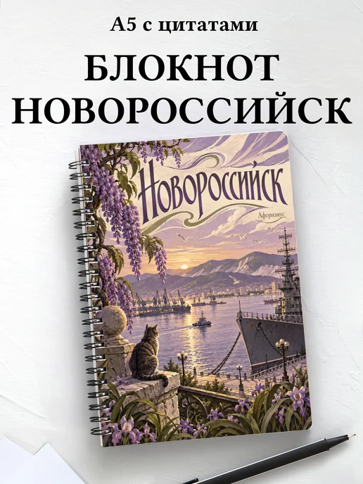 Блокнот Новороссийск с мотивирующими цитатами