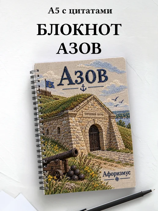Блокнот Азов с мотивирующими цитатами