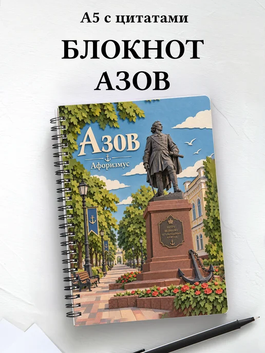 Блокнот Азов с мотивирующими цитатами