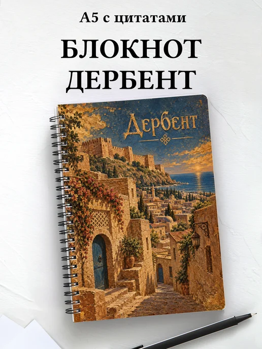 Блокнот Дербент с мотивирующими цитатами