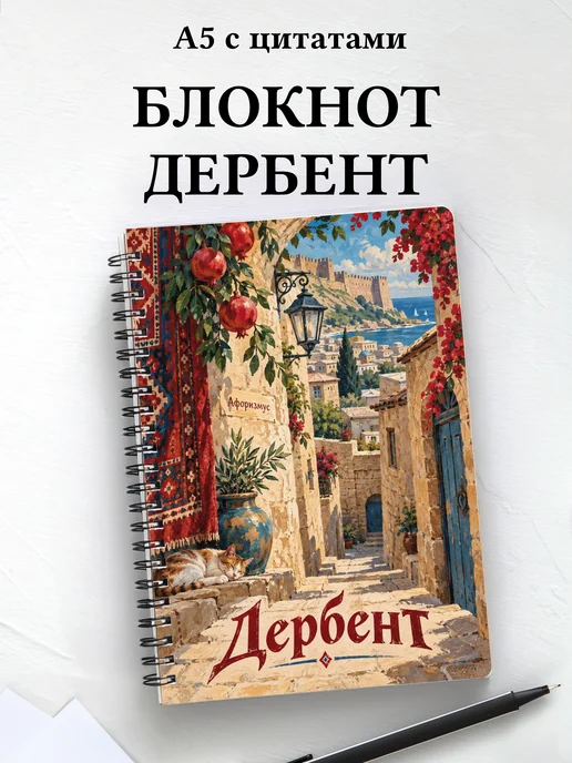 Блокнот Дербент с мотивирующими цитатами