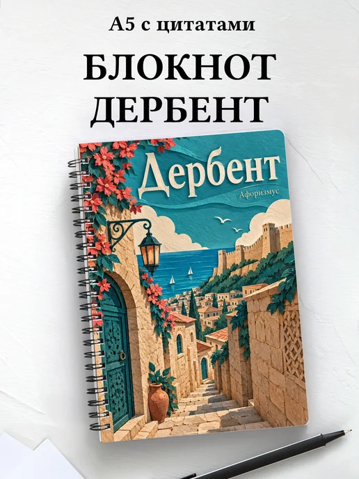 Блокнот Дербент с мотивирующими цитатами