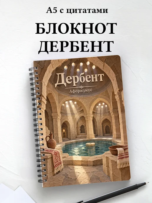 Блокнот Дербент с мотивирующими цитатами
