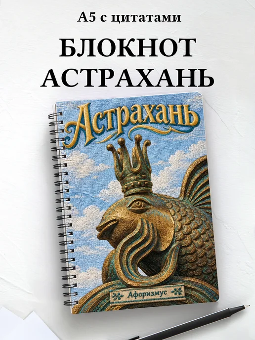 Блокнот Астрахань с мотивирующими цитатами