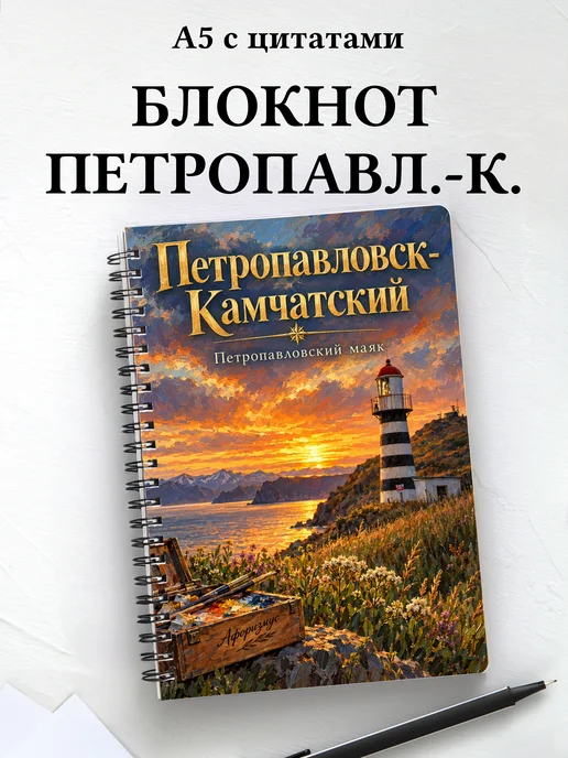 Блокнот Петропавловск-Камчатский с мотивирующими цитатами