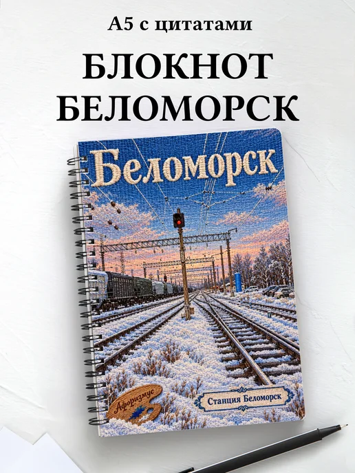 Блокнот Беломорск с мотивирующими цитатами