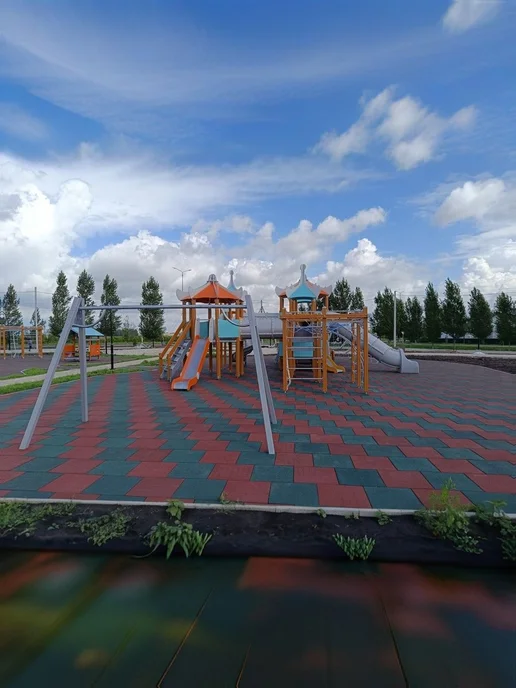 Резиновая плитка 500х500х40 Напольное покрытие, 500x40, фото 4
