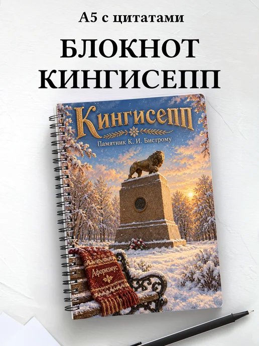 Блокнот Кингисепп с мотивирующими цитатами