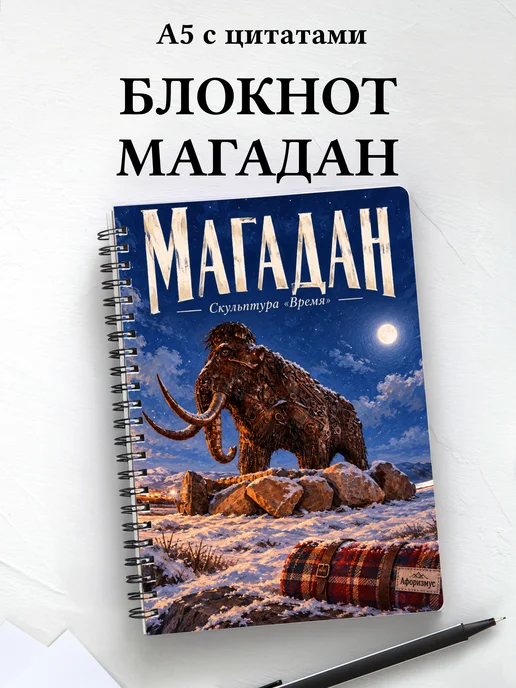 Блокнот Магадан с мотивирующими цитатами