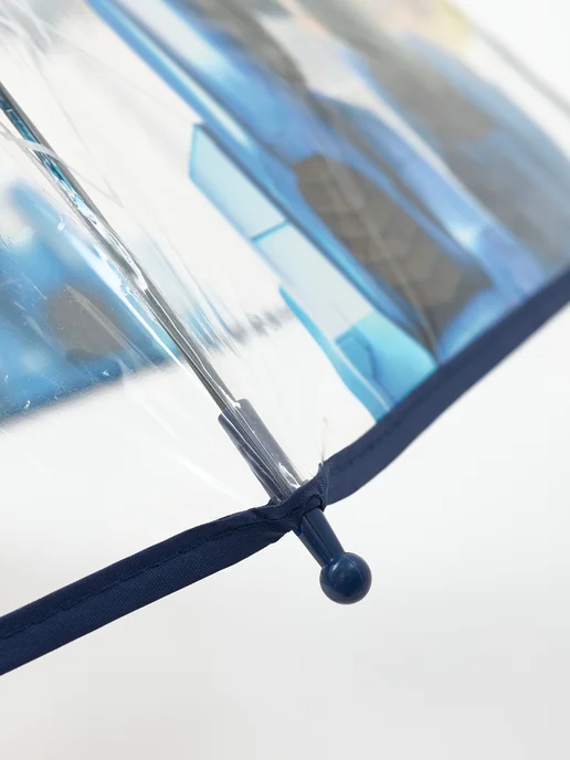 Gerain Umbrella Детский зонт трость прозрачный полуавтомат трансформеры, прозрачный, фото 7