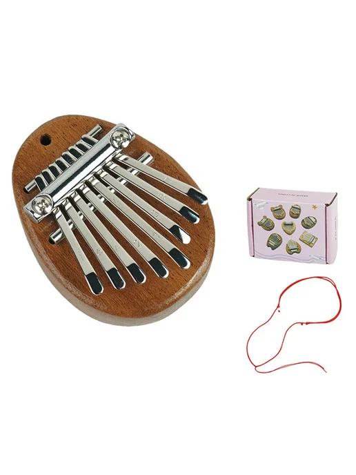 8-клавиш мини-Kalimba с шнуром, деревянная, музыка и finger, вариант