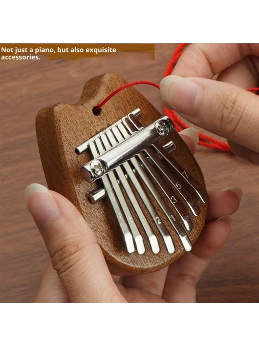 8-клавиш мини-Kalimba с шнуром, деревянная, музыка и finger, вариант, фото 8