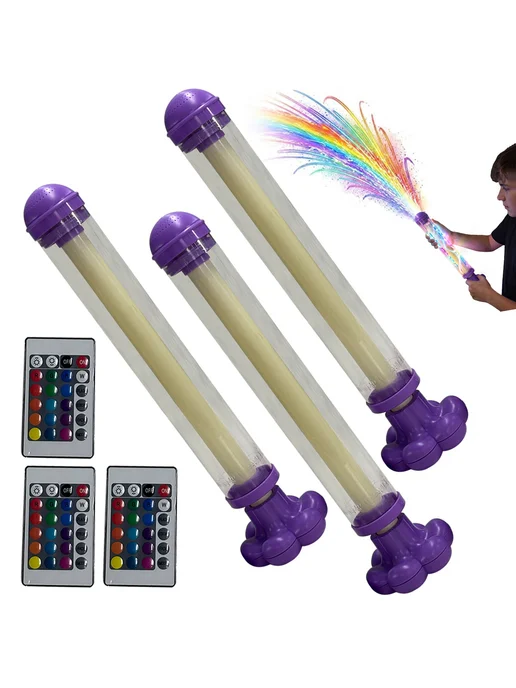 3 шт. светящийся Rainbow LED водный бластер, для игр на улиц, 3 шт, фото 3