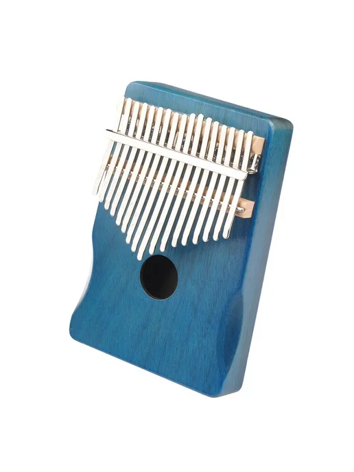 Милира деревянная 17 клавиш для Mbira для Музыки (синяя), синий